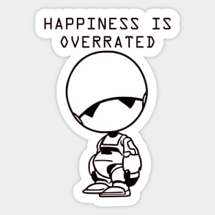 Marvin depressed - The Hitchhikers Guide to the Galaxy Sticker